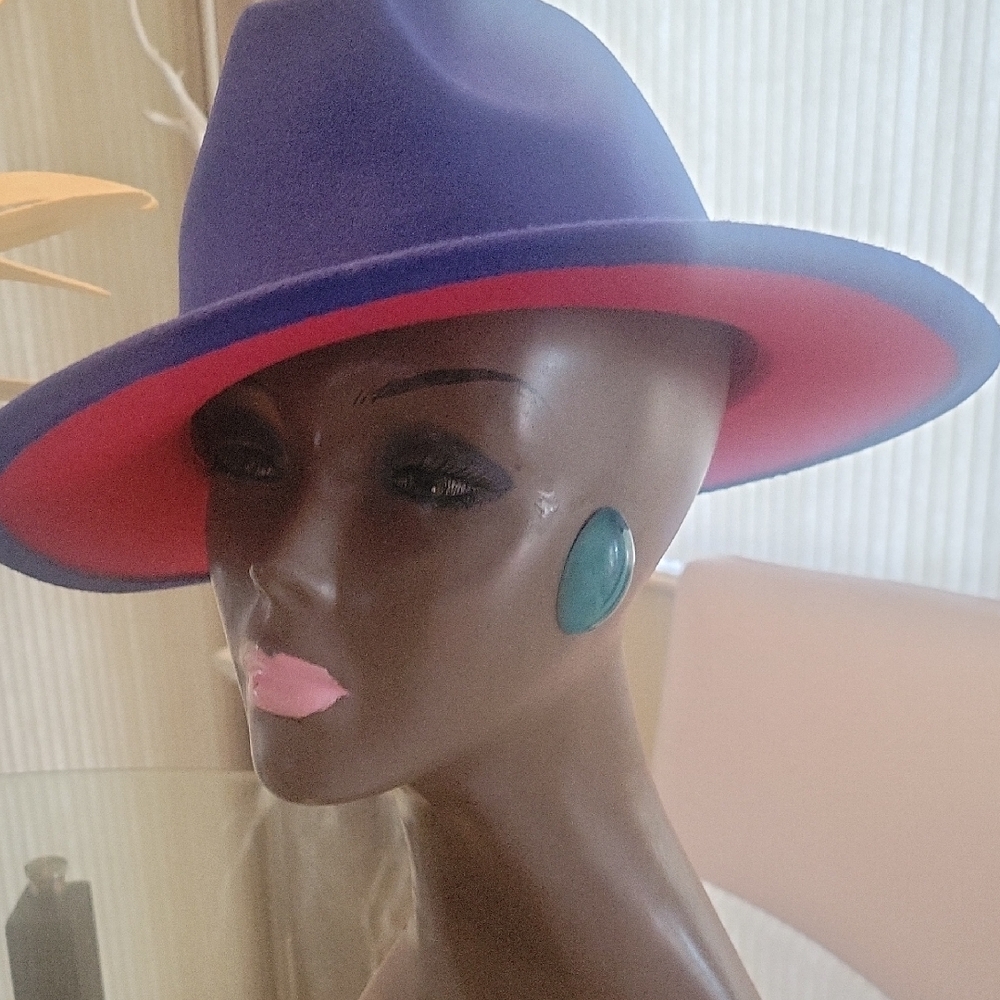 Stylish Blue and Red Women's Hat